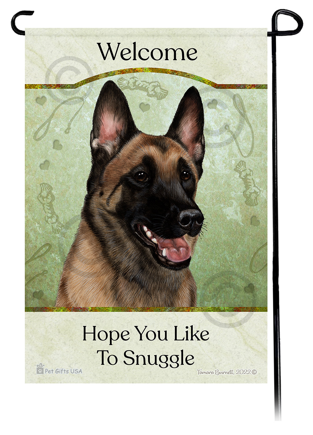 Belgian Malinois Hope You Like To Snuggle - Garden Flag