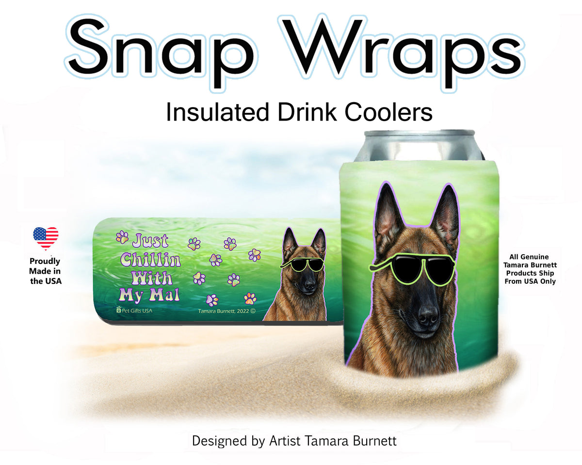 Belgian Malinois Fawn Snap Wrap Cozy
