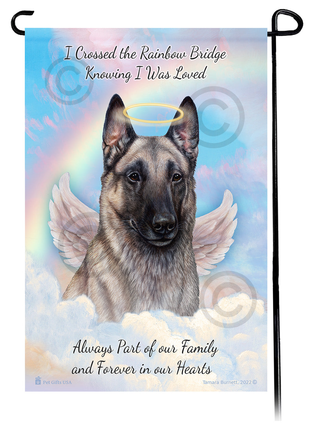 Belgian Malinois Memorial - Garden Flag