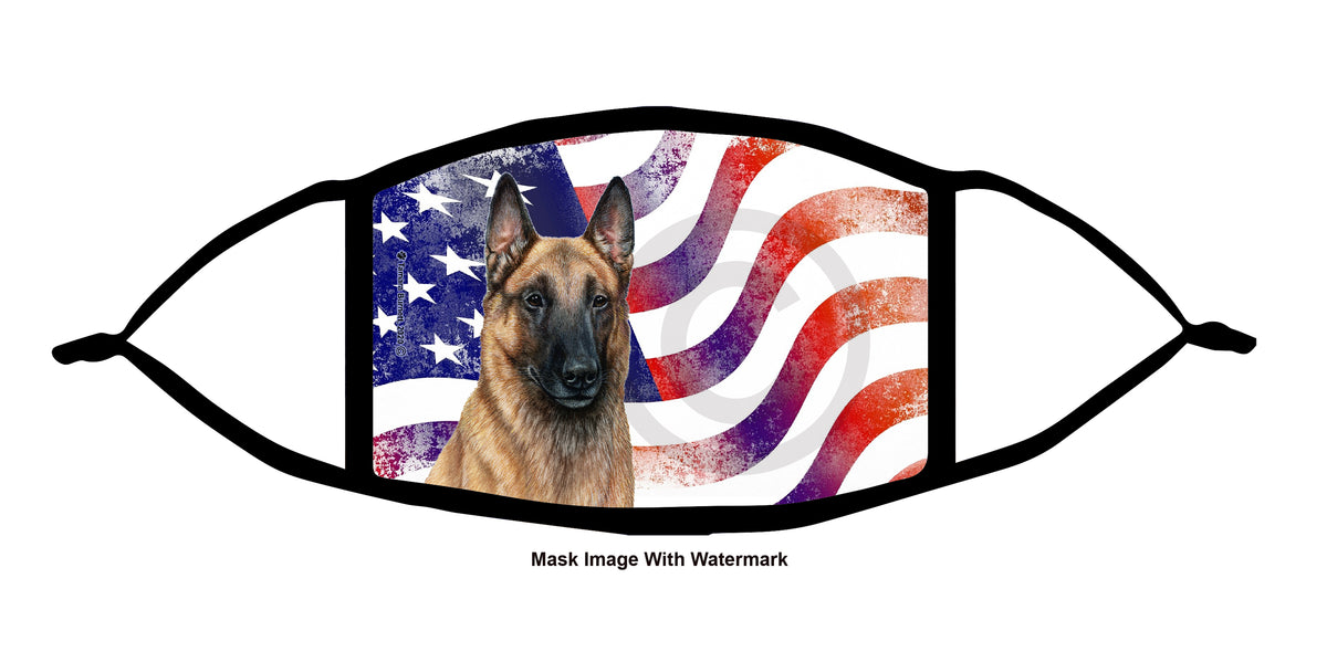 Belgian Malinois (Light Fawn) Face Mask