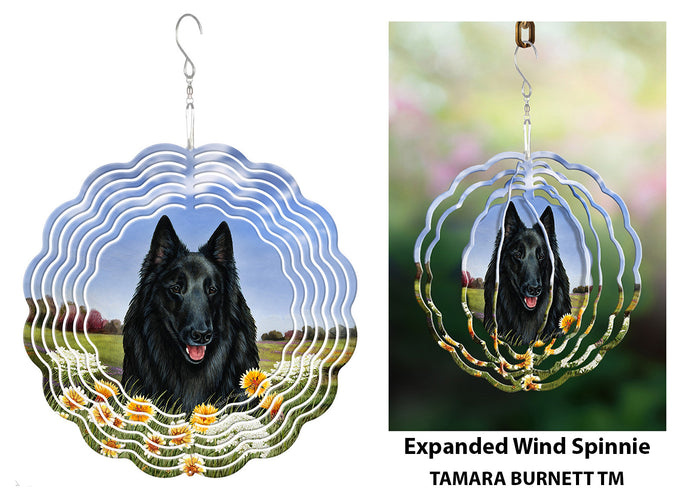 Belgian Sheepdog Style 1 Wind Spinner