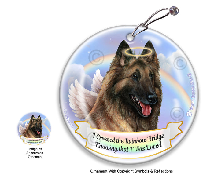 Belgian Tervuren Rainbow Bridge Memorial Ornament