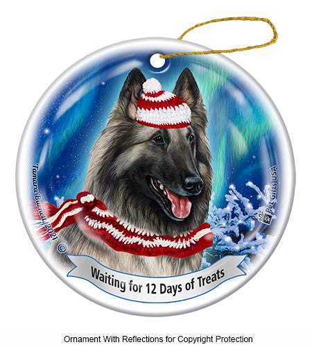 Belgian Tervuren Grey Ornament
