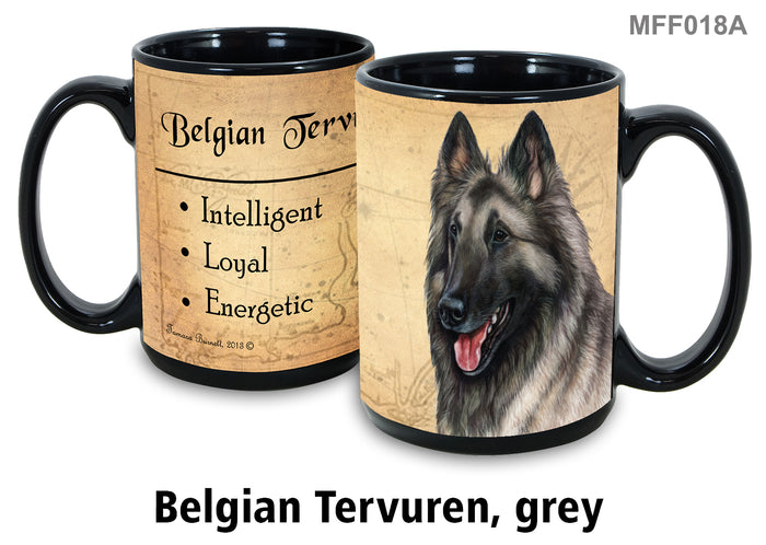 Belgian Tervuren (Grey) - My Faithful Friends Mug 15 oz