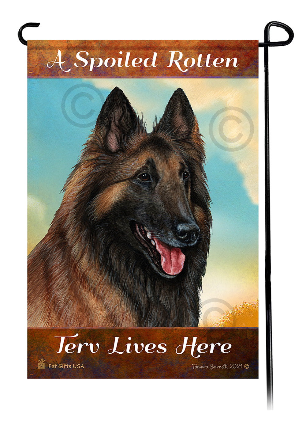 Belgian Tervuren Spoiled Rotten - Garden Flag