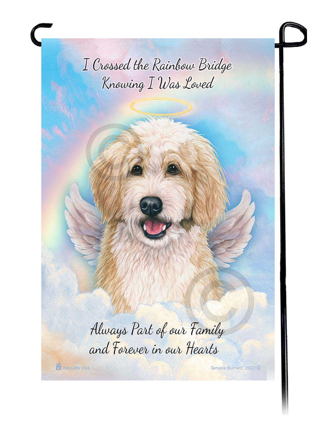 Bernedoodle Memorial - Garden Flag