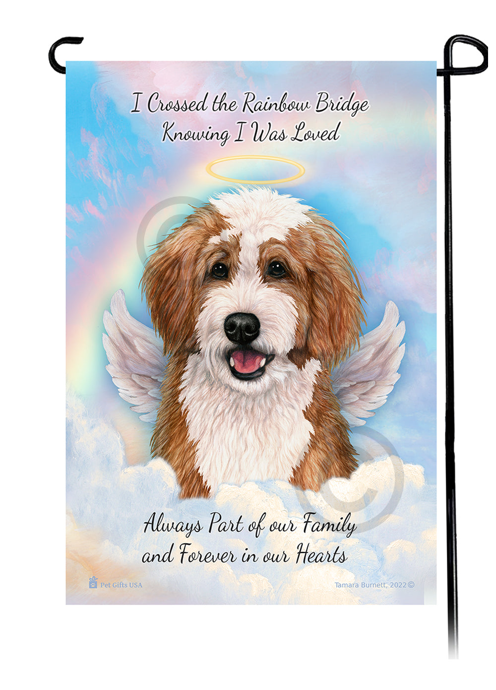 Bernedoodle Memorial - Garden Flag