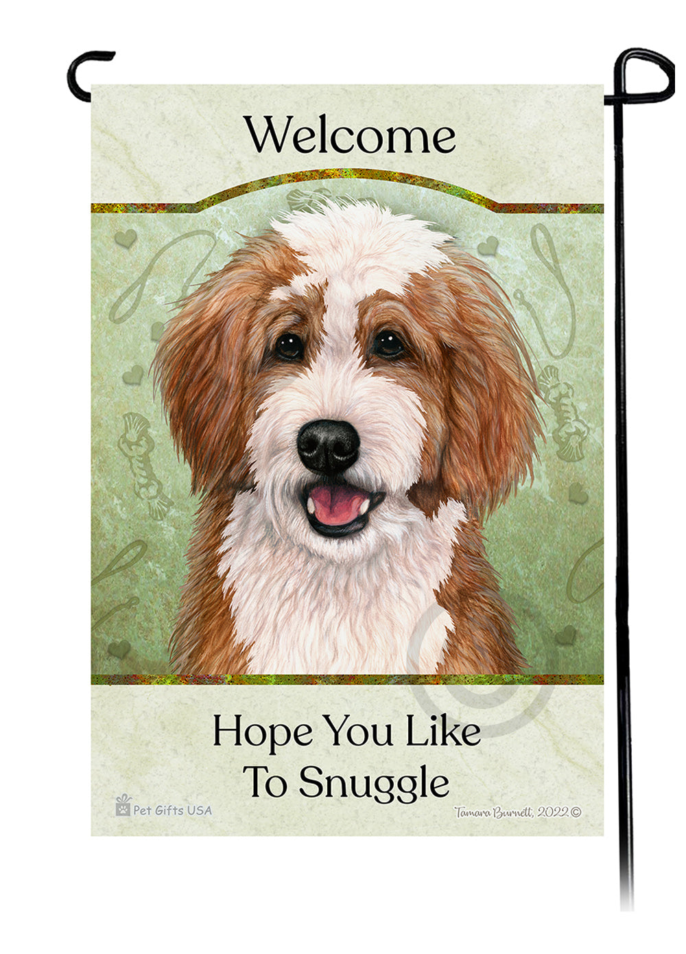 Bernedoodle Hope You Like To Snuggle - Garden Flag