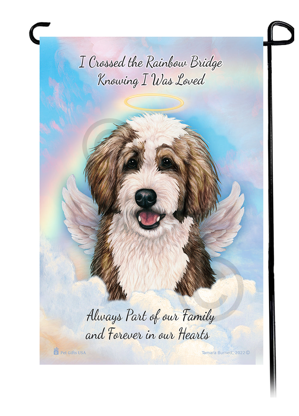 Bernedoodle Memorial - Garden Flag