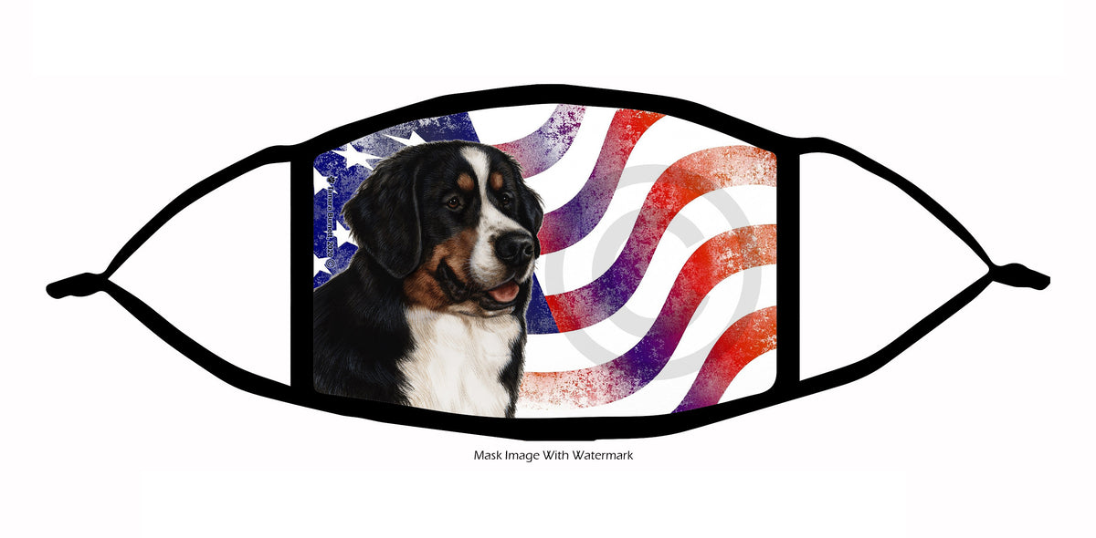 Bernese Mountain Dog Face Mask
