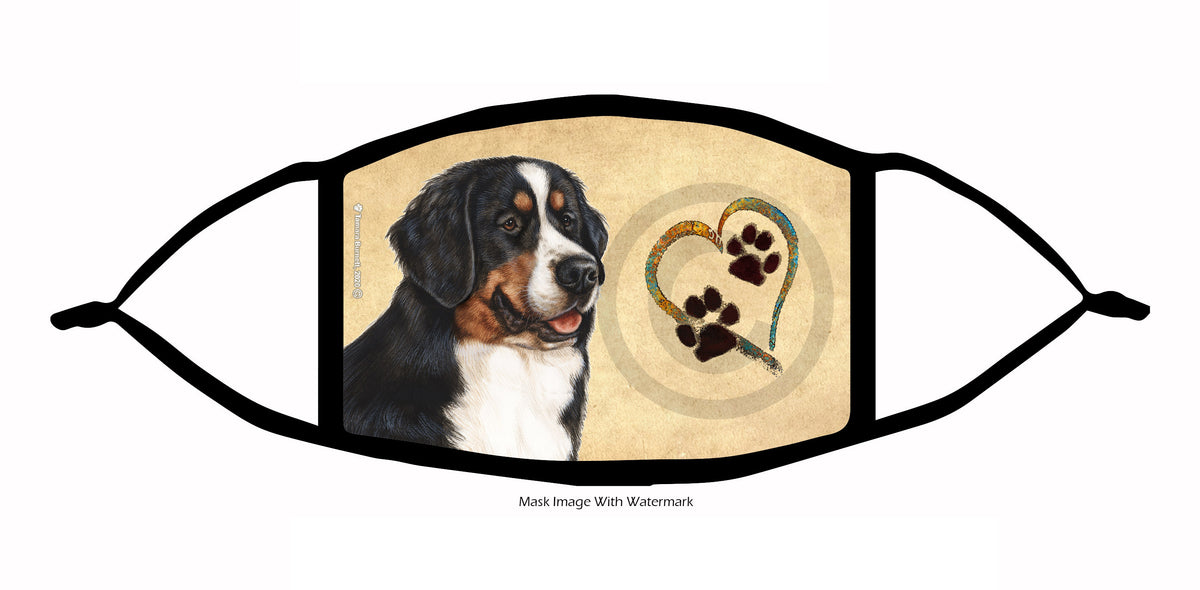 Bernese Mountain Dog Face Mask