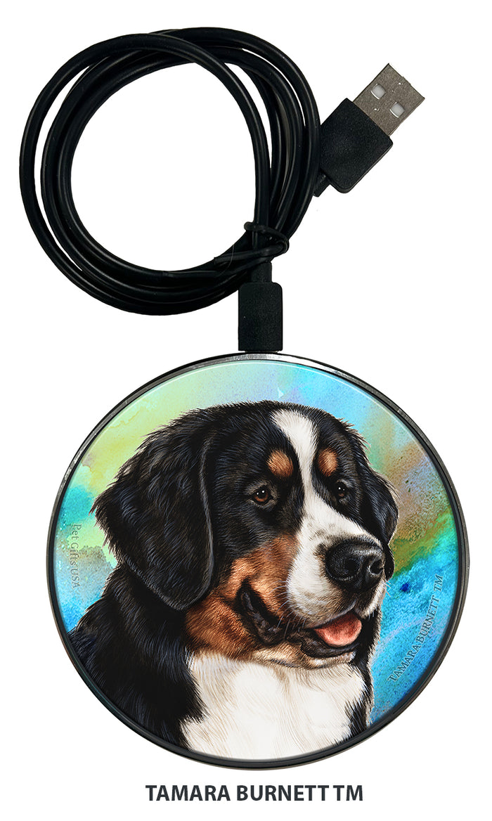 Bernese Mountain Dog Zoomies Wireless Charger