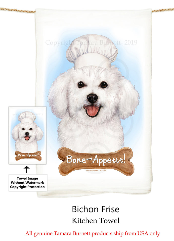 Bichon Frise Flour Sack Towel