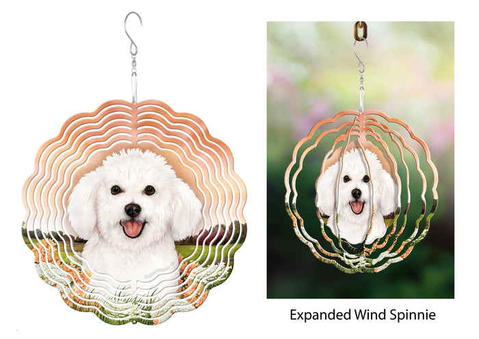Bichon Frise Wind Spinner