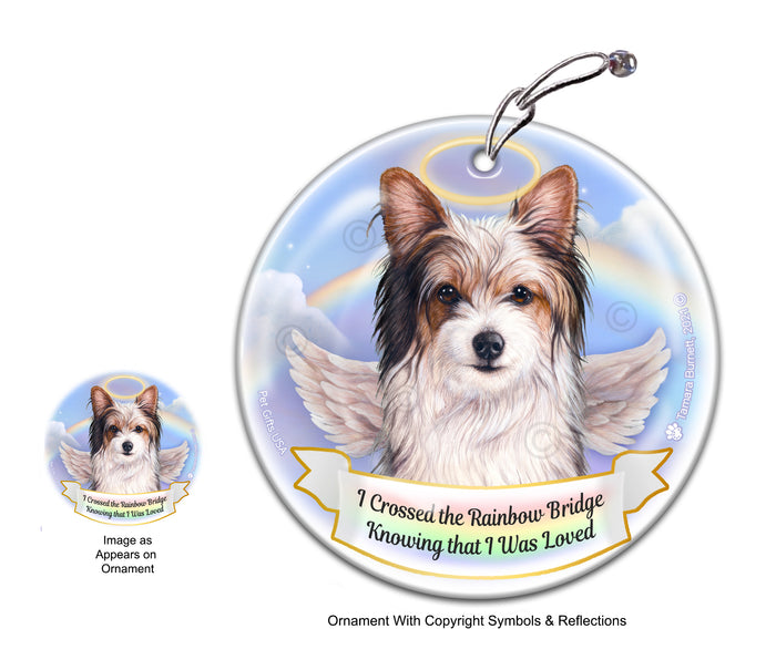 Biewer Terrier Rainbow Bridge Memorial Ornament