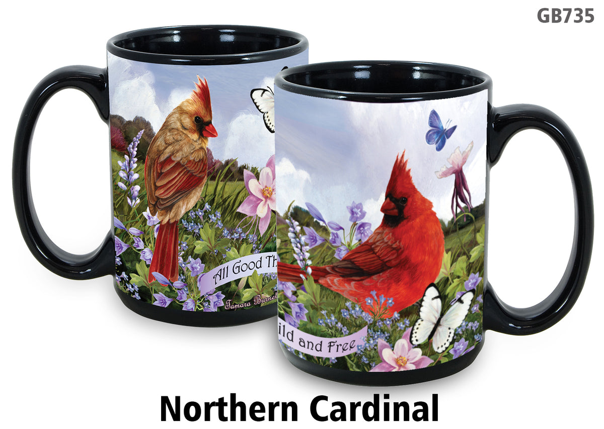 Northern Cardinal - Garden Party Fun Mug 15 oz