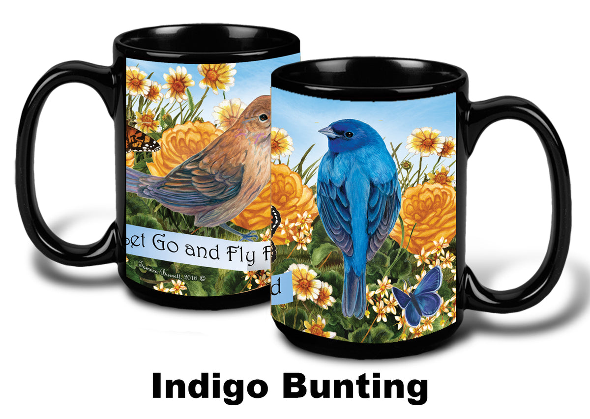 Indigo Bunting - Garden Party Fun Mug 15 oz