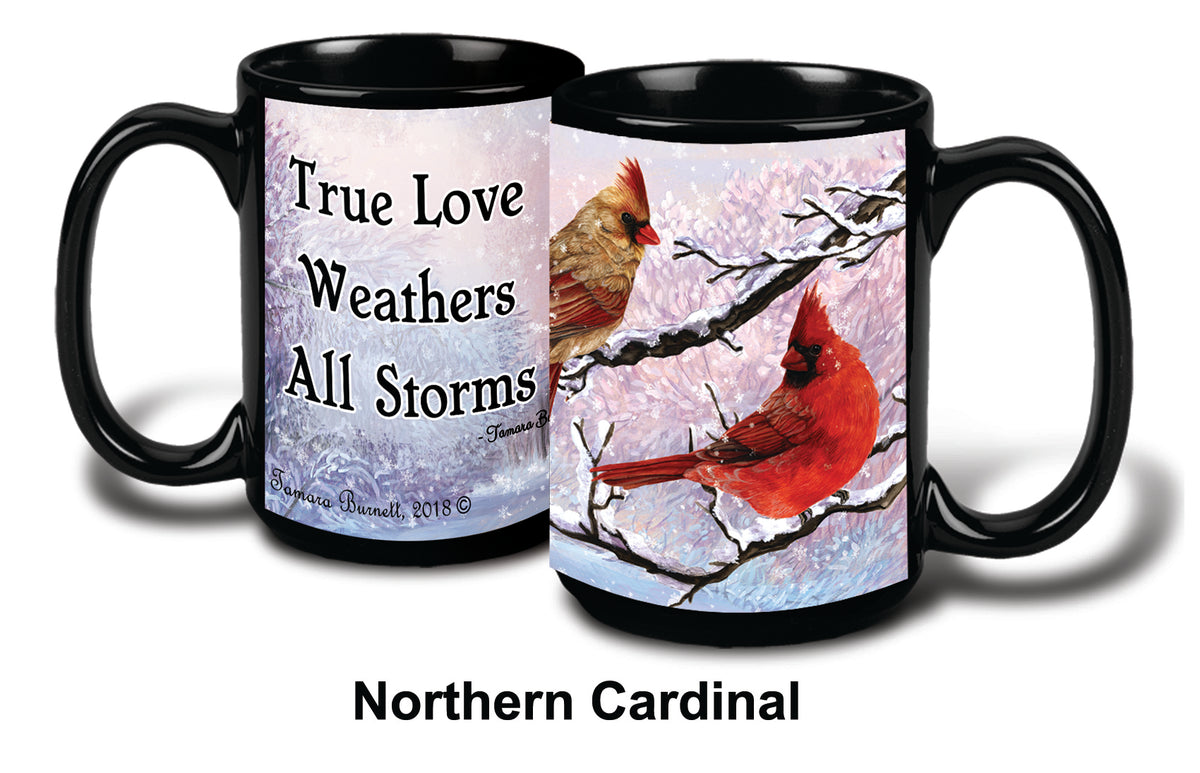 Northern Cardinal Winter Mug 15 oz