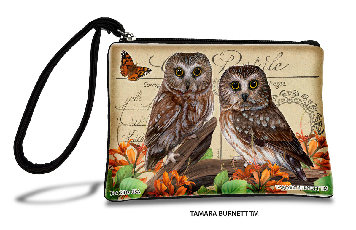 Saw Whet Owl Zippees Pet Pouch