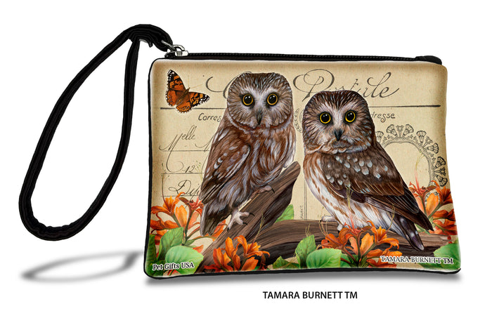 Saw Whet Owl Zippees Pet Pouch