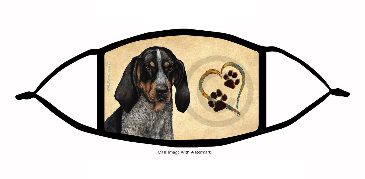 Coonhound (Blue Tick) Face Mask