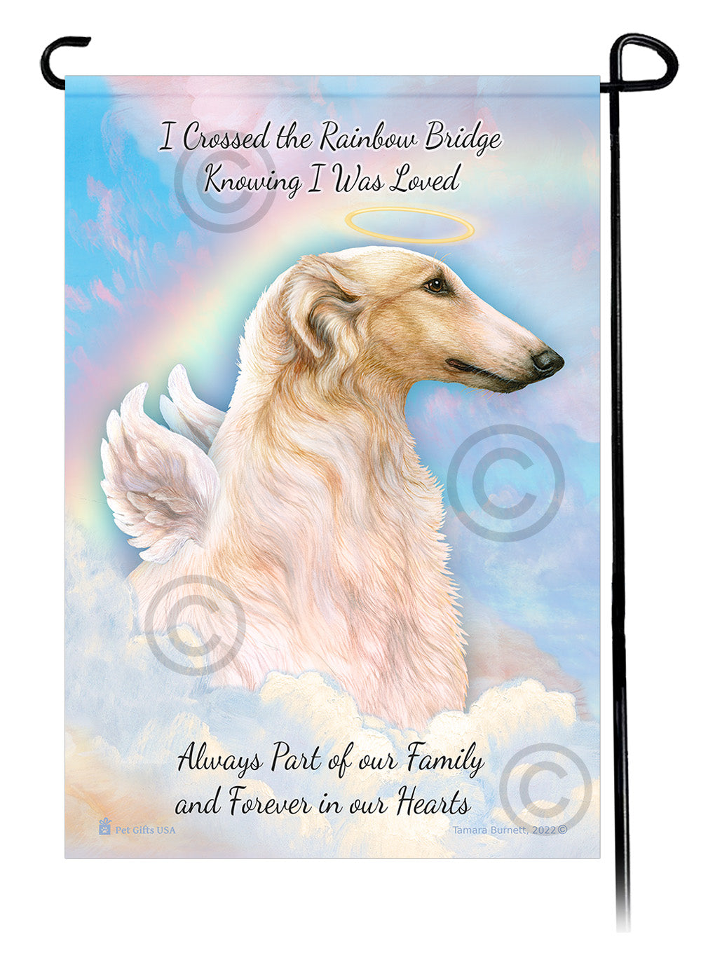 Borzoi Memorial - Garden Flag