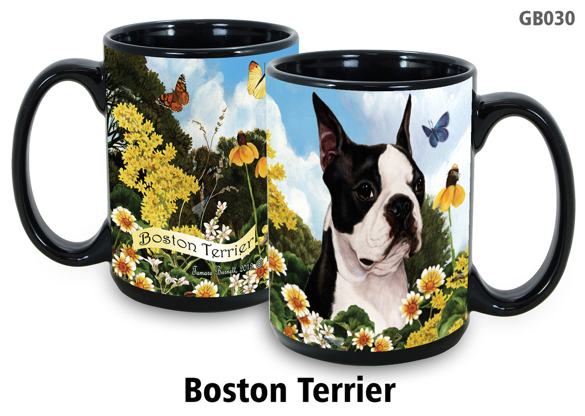 Boston Terrier - Garden Party Fun Mug 15 oz