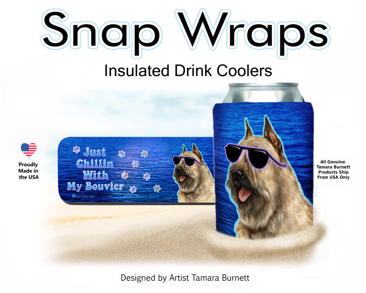 Bouvier des Flandres Fawn Snap Wrap Cozy