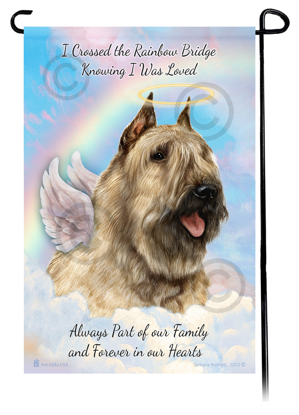 Bouvier des Flandres Memorial - Garden Flag