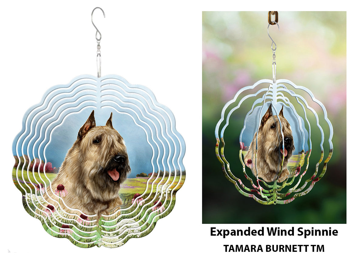 Bouvier des Flandres Wheaten Wind Spinner