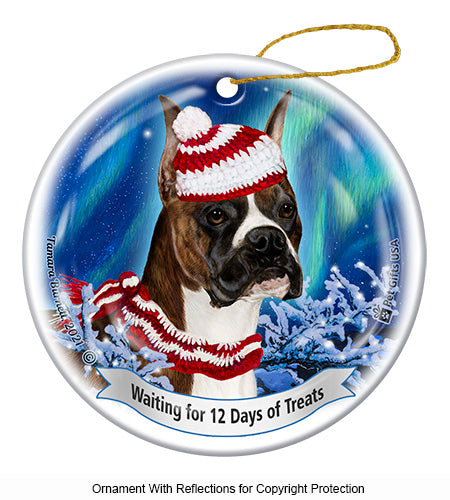 Boxer 12 Days of Treats Ornament