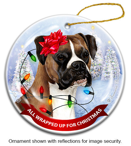 Boxer Fawn Uncropped Ornament