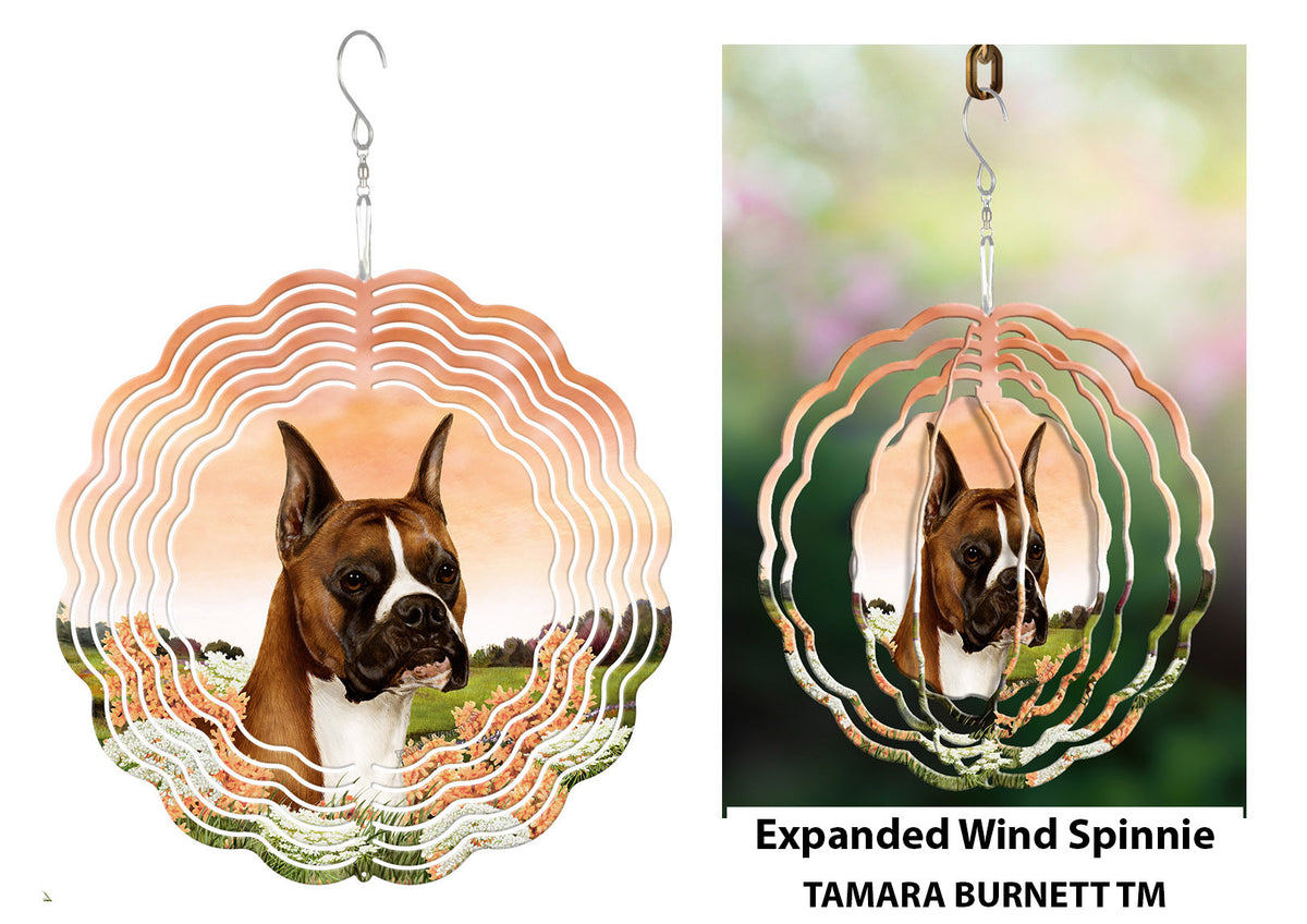Boxer Fawn Cropped Wind Spinner