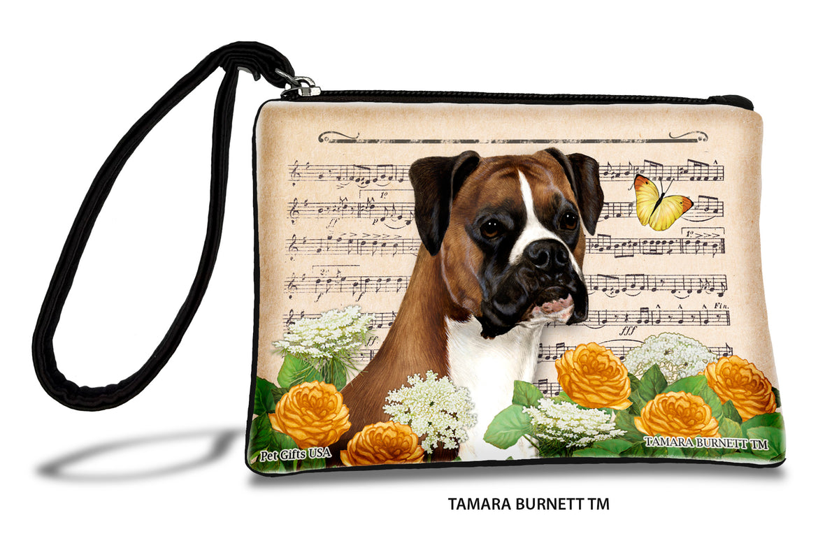Boxer Fawn Uncropped Zippees Pet Pouch