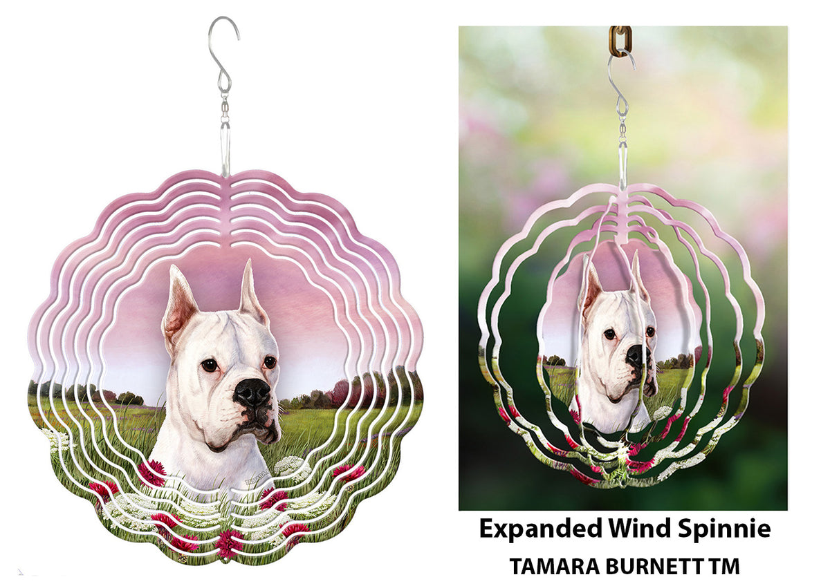 Boxer White Cropped Wind Spinner