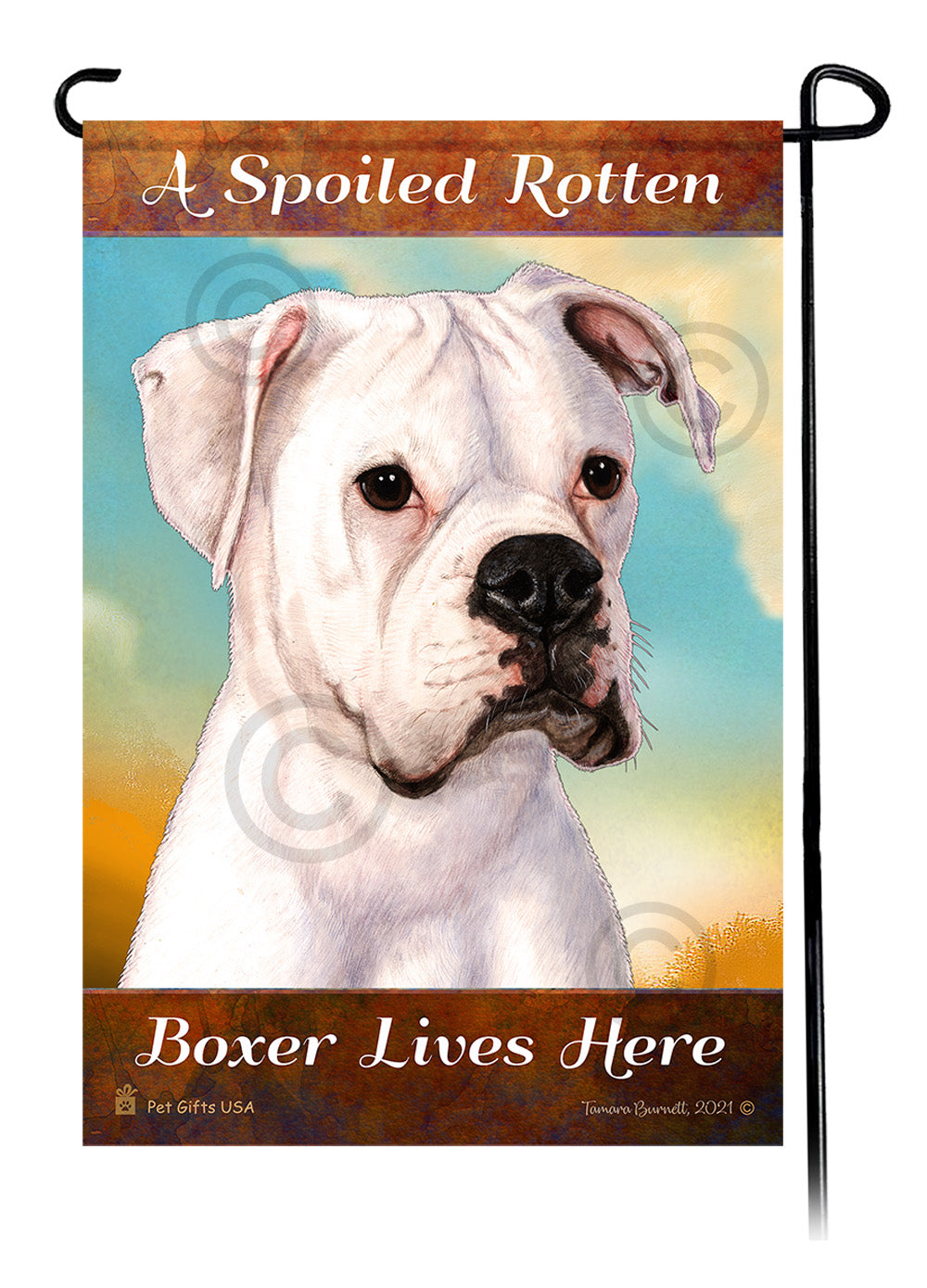 Boxer Spoiled Rotten - Garden Flag