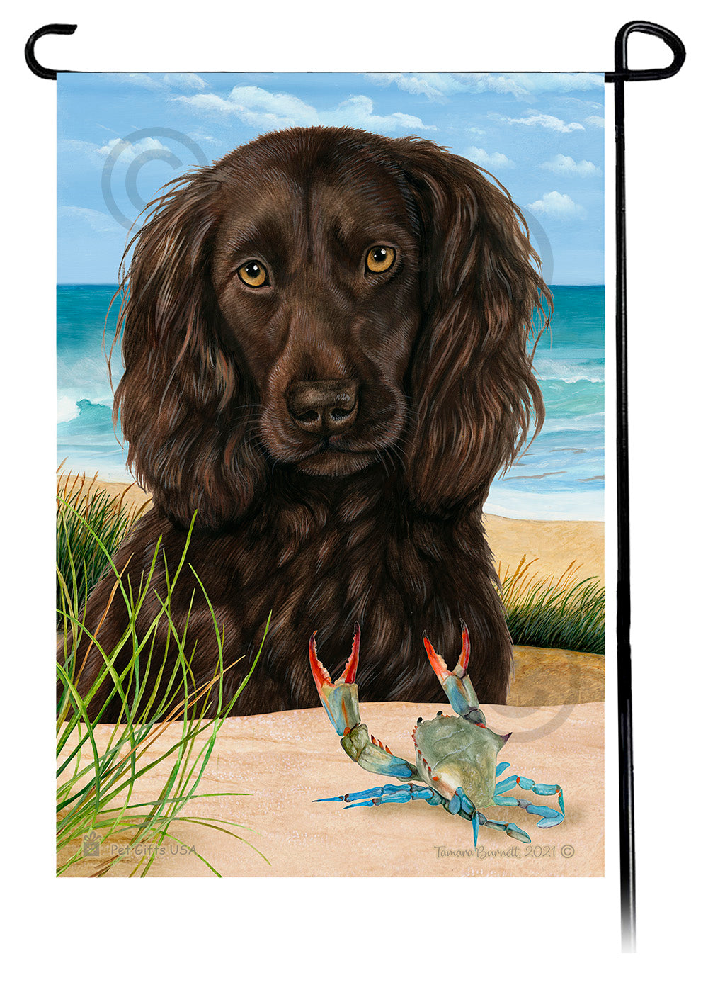 Boykin Spaniel Summer Flowers Garden Flag