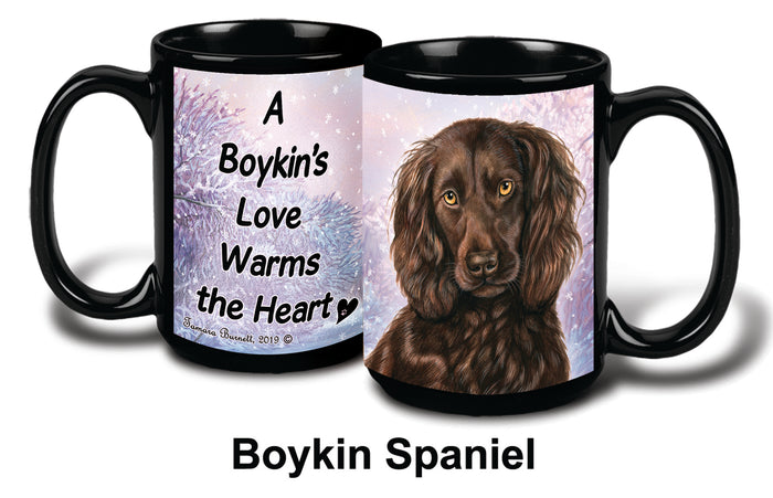 Boykin Spaniel Chocolate Winter Mug 15 oz