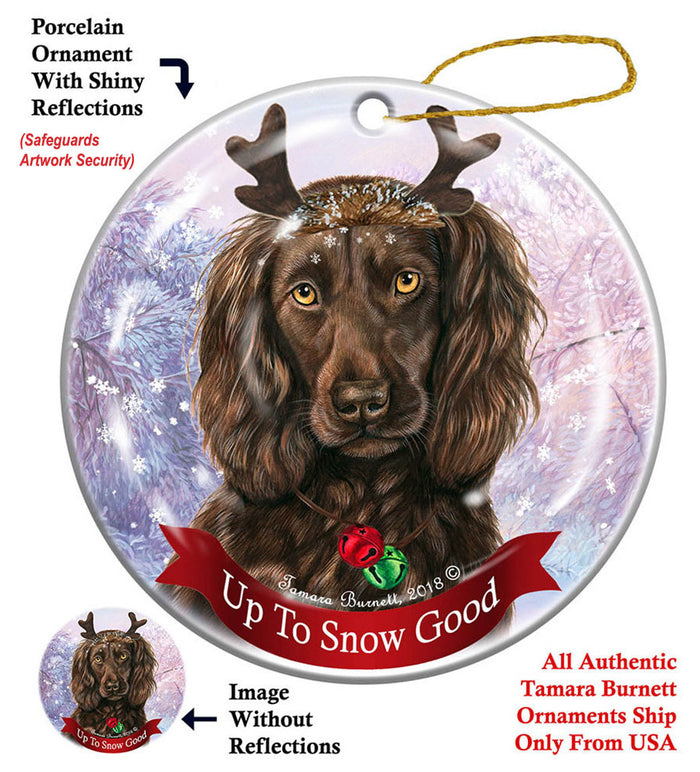 Boykin Spaniel - Up To Snow Good Ornament