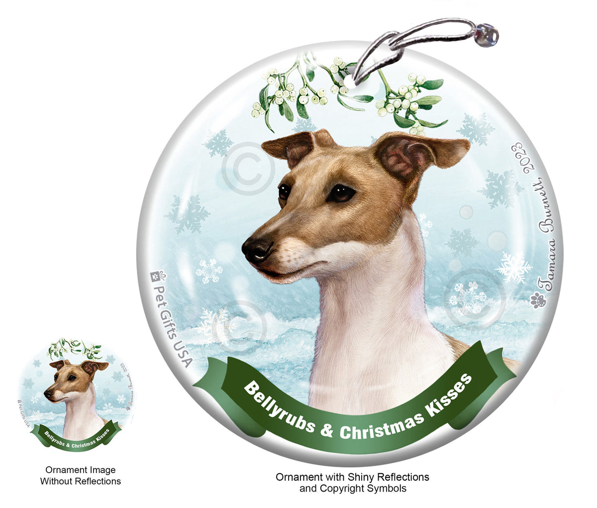 Italian Greyhound Fawn Ornament