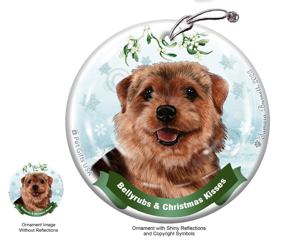 Norfolk Terrier Grizzle Ornament