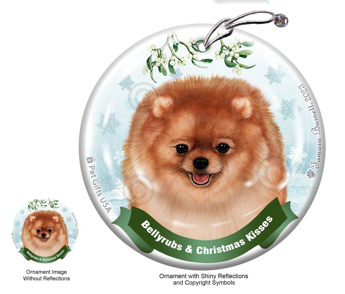 Pomeranian Orange Ornament