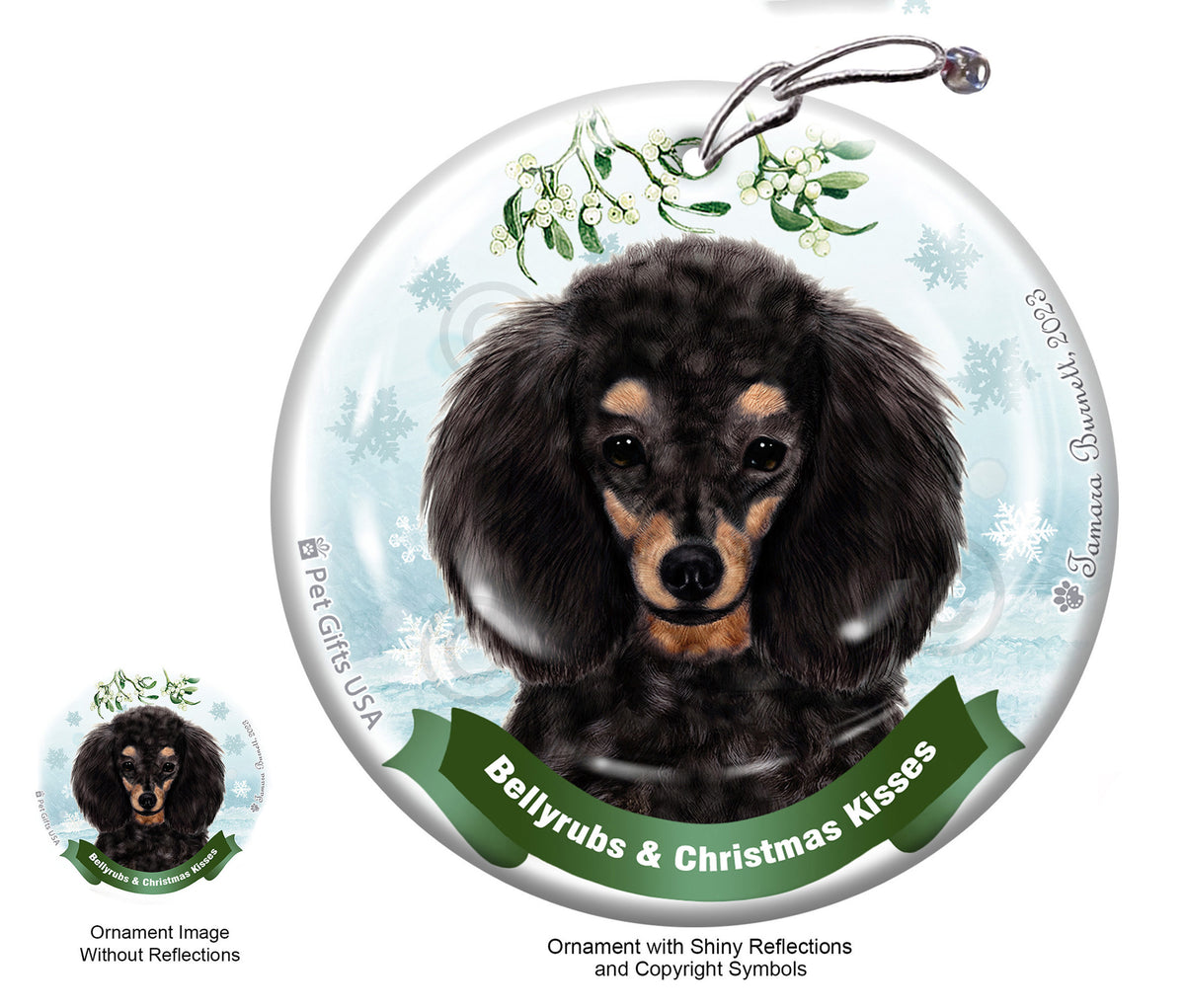 Poodle Black and Tan Ornament