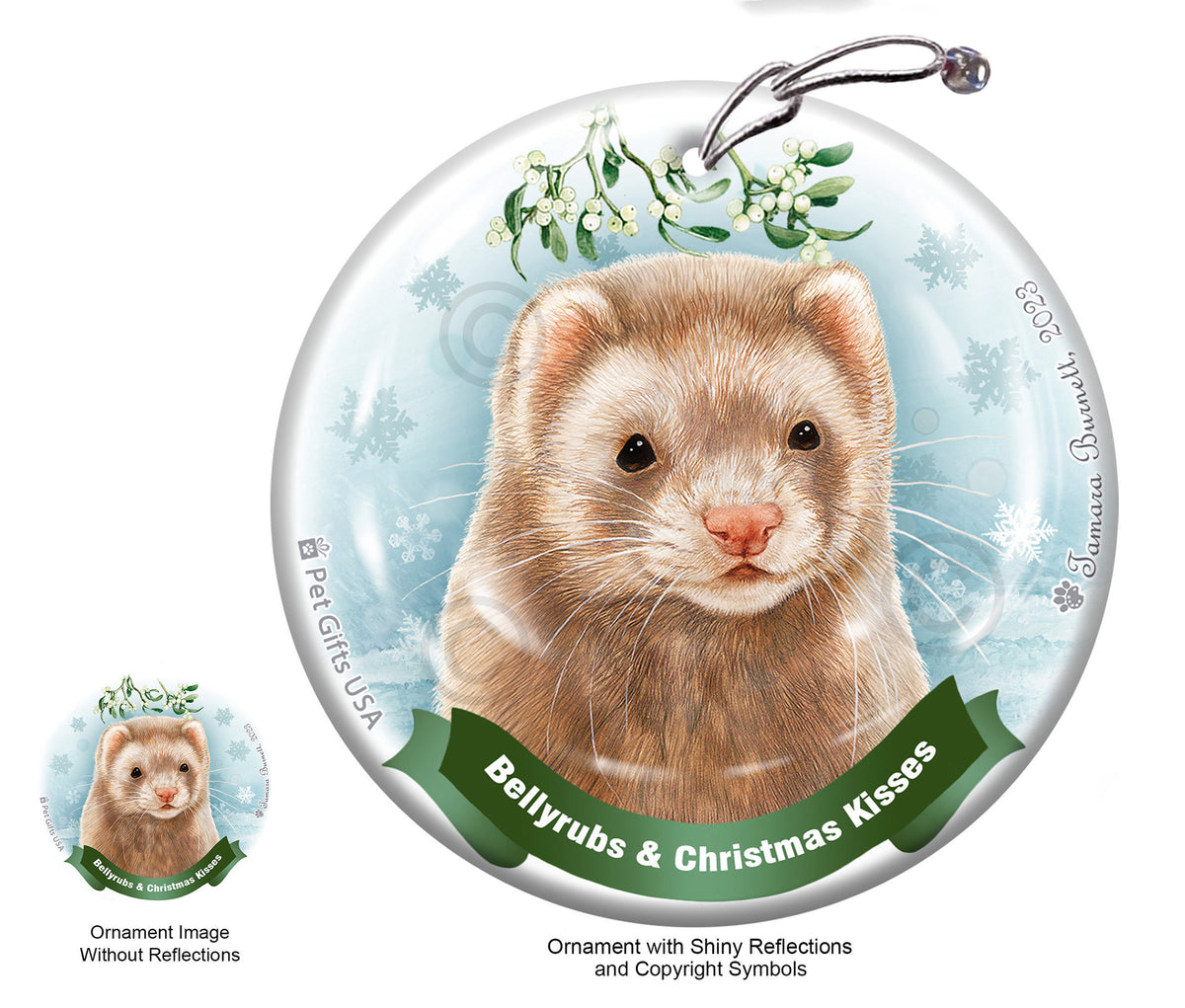 Ferret Cinnamon Ornament