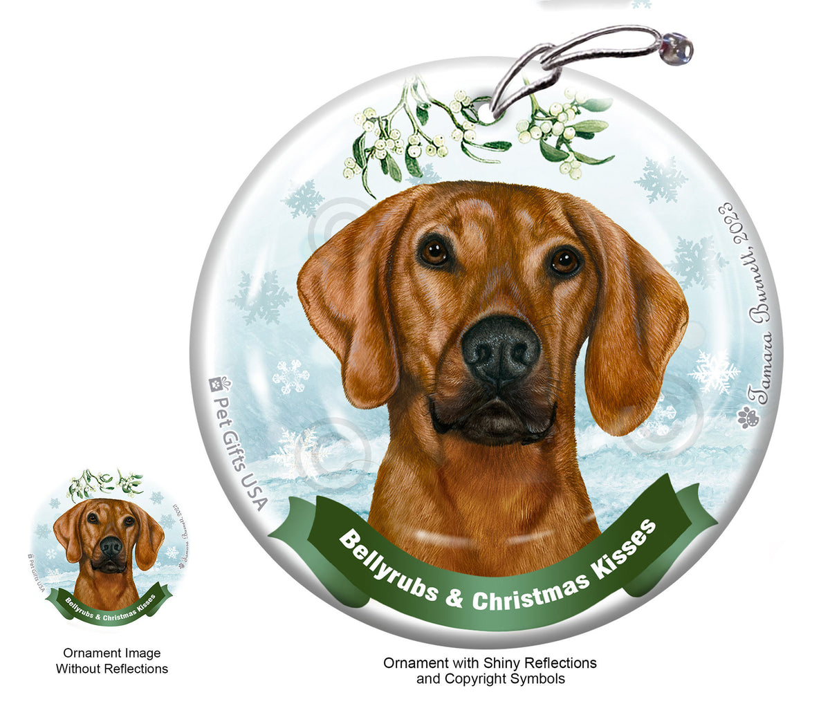 Plott Hound Red Ornament