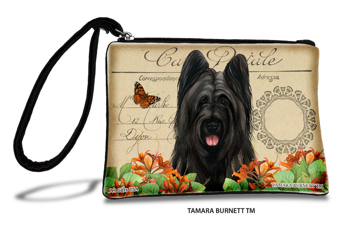 Briard Black Cropped Zippees Pet Pouch
