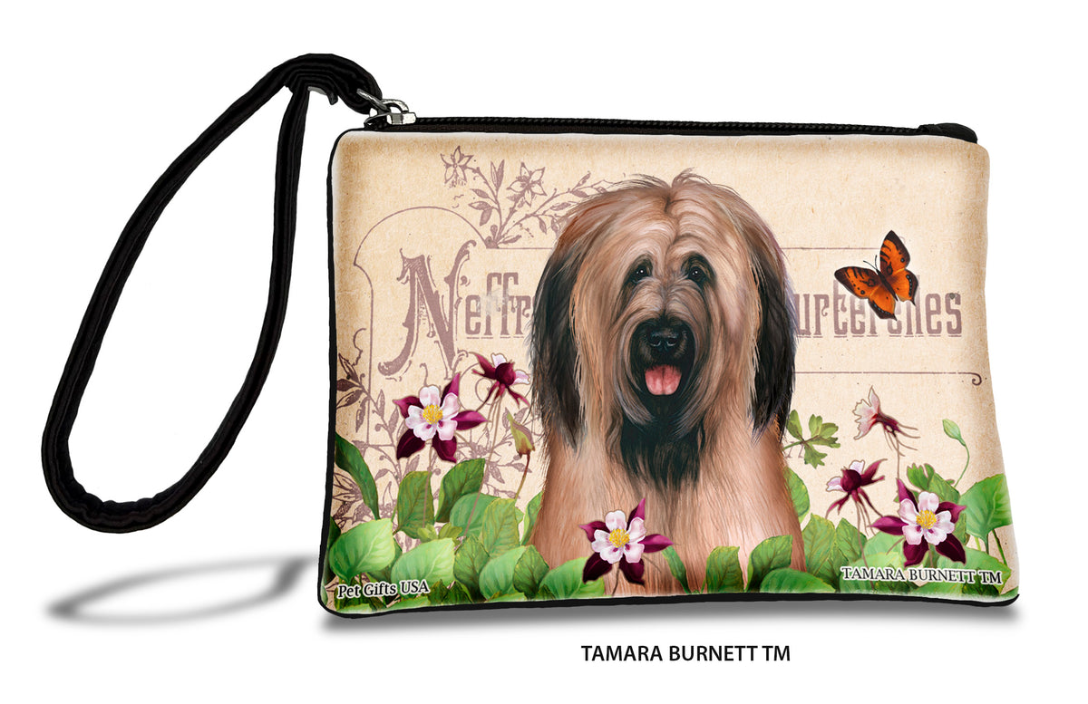 Briard Fawn Uncropped Zippees Pet Pouch