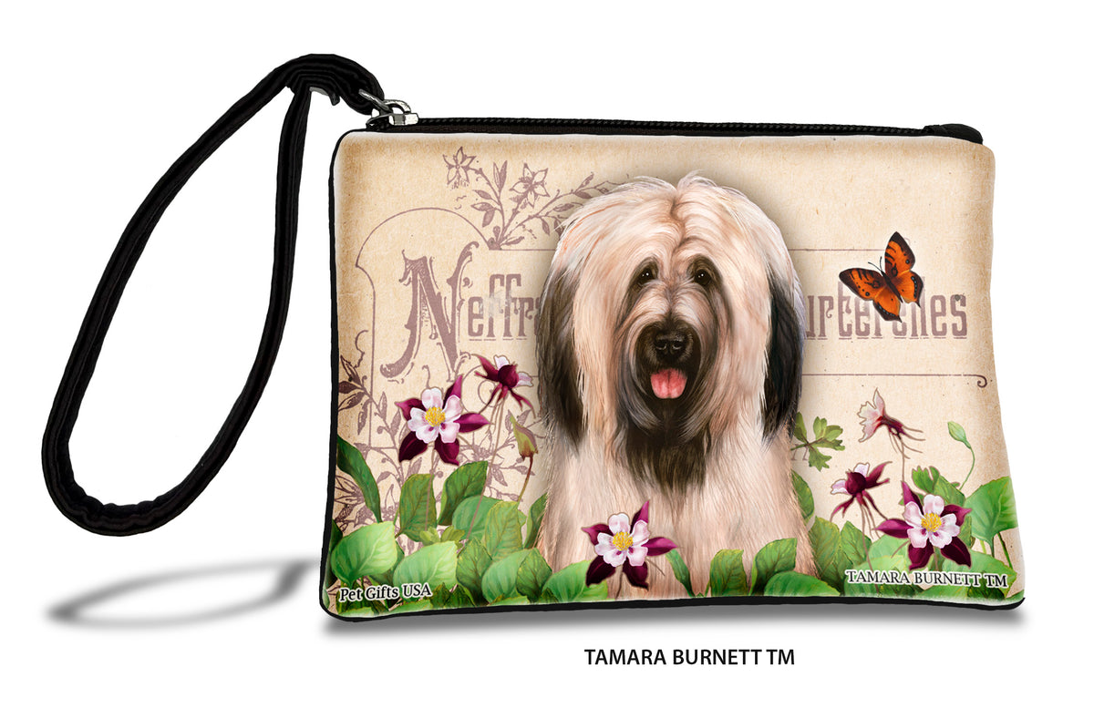 Briard Light Fawn Uncropped Zippees Pet Pouch