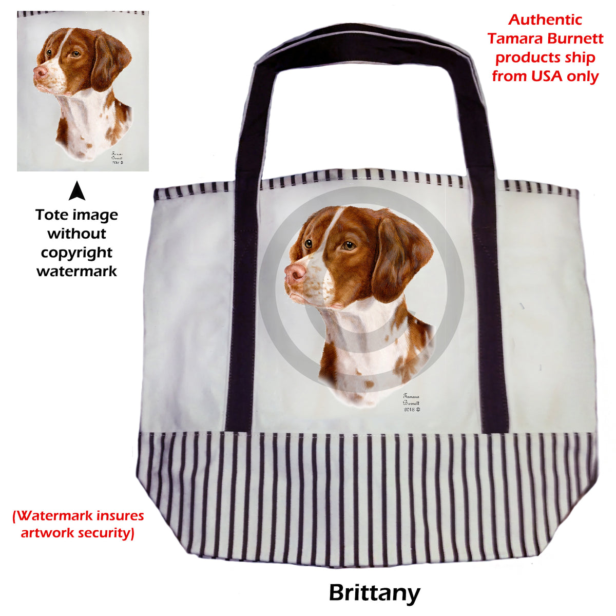 Brittany Spaniel - Tote Bag