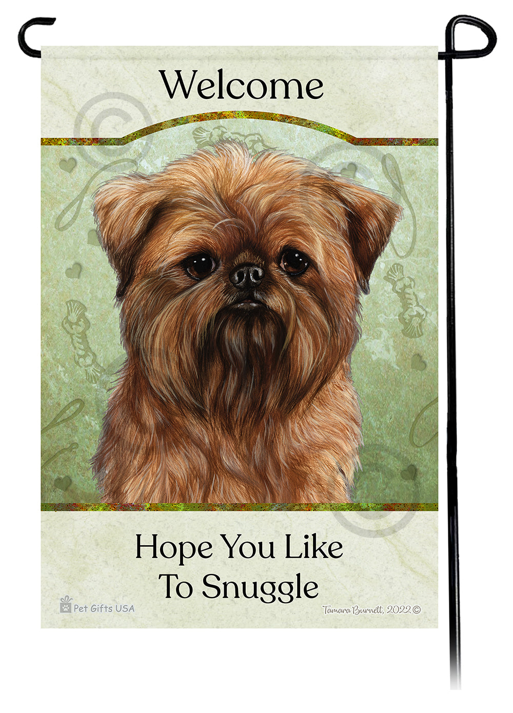 Brussels Griffon Hope You Like To Snuggle Garden Flags